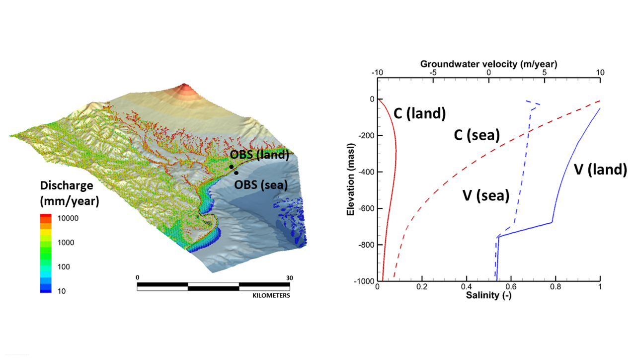 Research figure for density-driven flow and transport